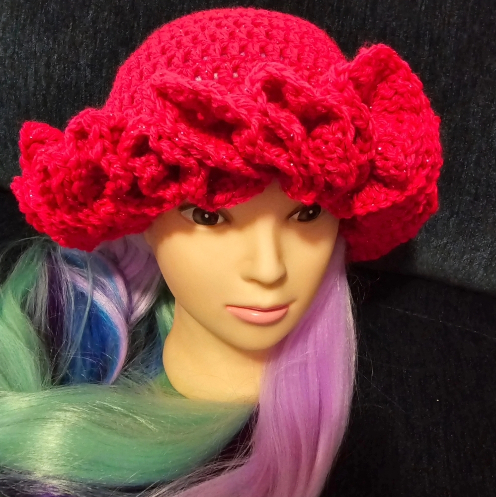 Handmade crochet bucket hat